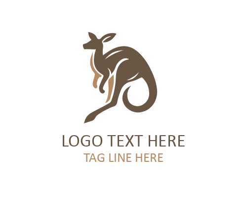 Kangaroo Head Logo for Modern Identity