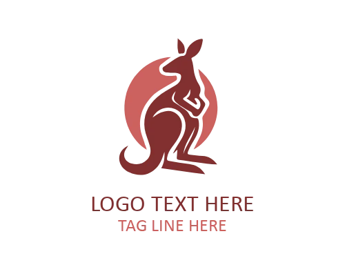 Kangaroo Mascot Logo for Sports Branding