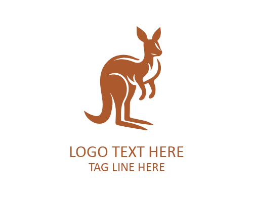 Kangaroo Modern Badge Logo for Strong Identity