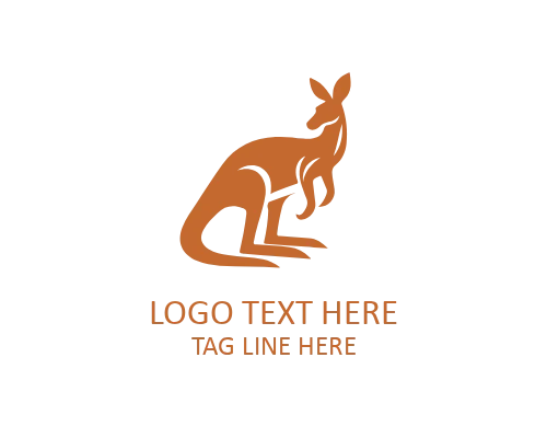 Kangaroo Modern Icon Logo for Professional Branding