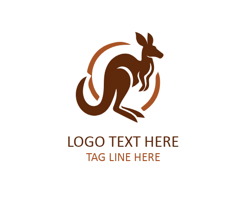Kangaroo Monoline Logo for Clean Branding