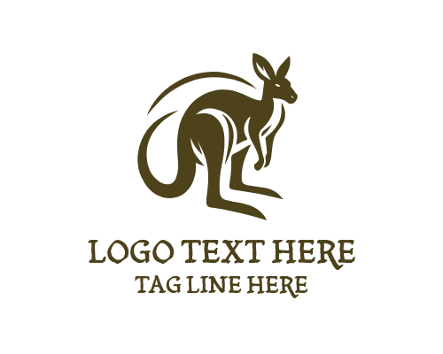  Kangaroo with Joey Logo