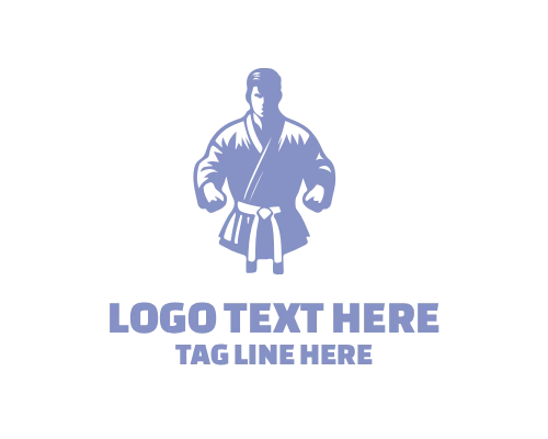 Karate Fist Power Logo