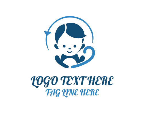 Kawaii Style Cute Baby Logo