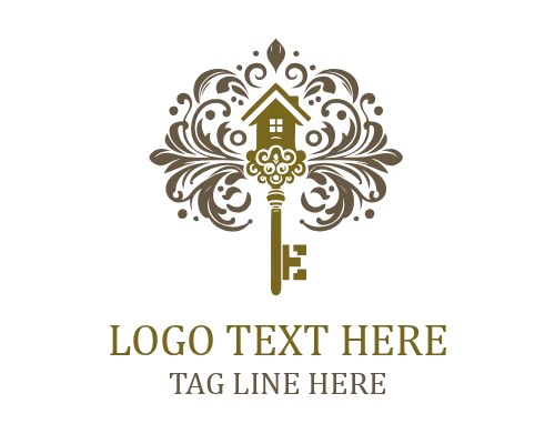 Key with House Logo
