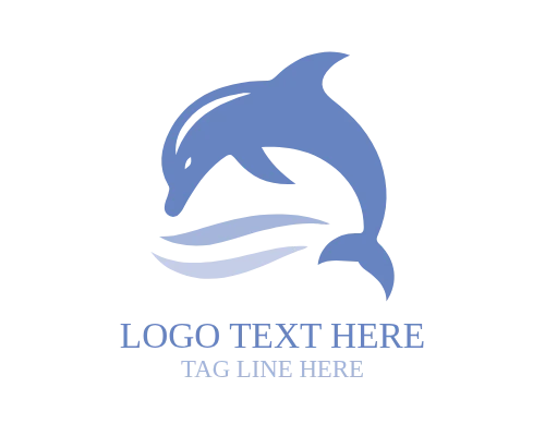 Kids Education Dolphin Logo