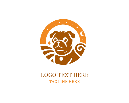 Kids Friendly Cute Puppy Logo
