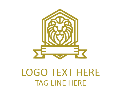 King Lion Monoline Logo