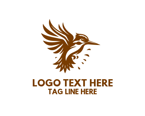 Kingfisher on Branch Logo