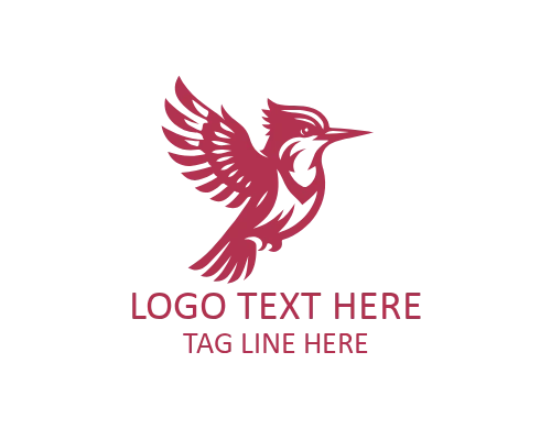  Kingfisher Perched Logo