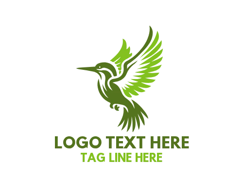 Kingfisher Perched Over Water Logo
