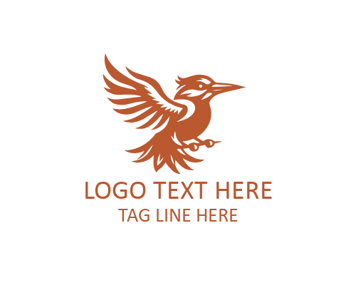 Kingfisher Silhouette Logo