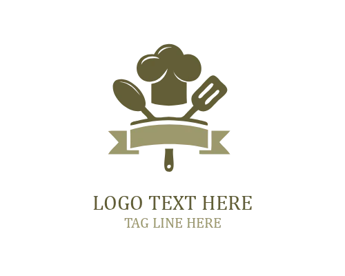 Kitchen Crest Chef Hat Logo