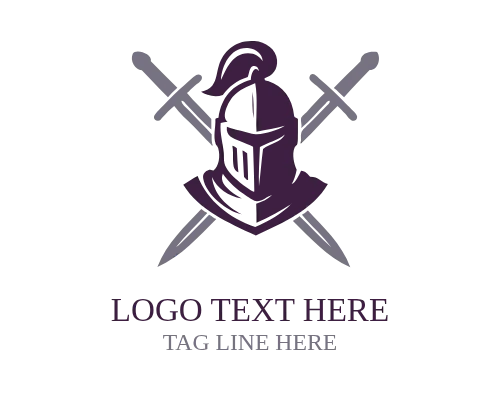 Knight Helmet Mascot Logo
