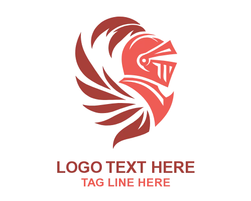 Knight Shield Mascot Logo