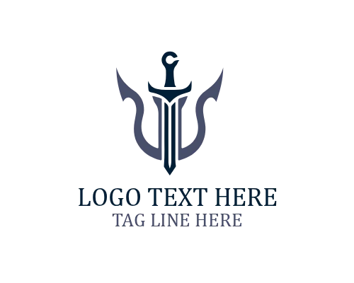 Knight Sword Logo for Medieval Branding