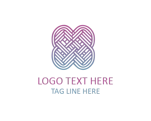 Knitted Textile Logo for Winter Apparel and Fabric Brands