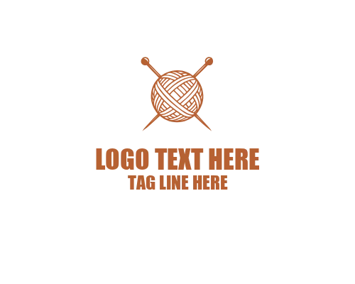 Knitting Needle Circle Logo