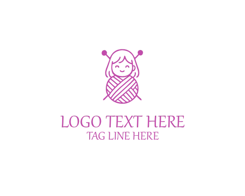 Knitting Needle Yarn Logo