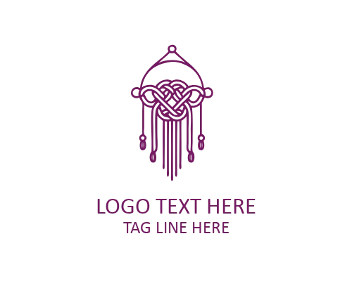Knot Zigzag Macramé Logo