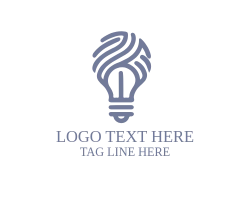 Knowledge and Learning Idea Bulb Logo