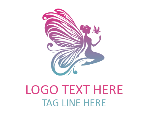  Lace Fairy Vintage Flat Logo