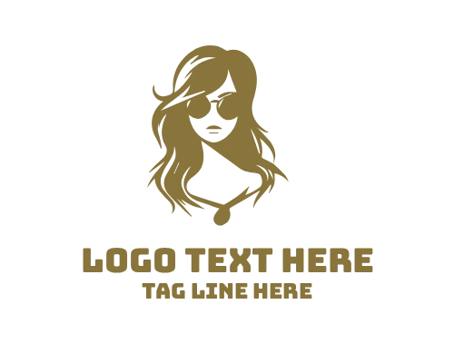 Lady Profile Logo for Beauty and Cosmetic Branding