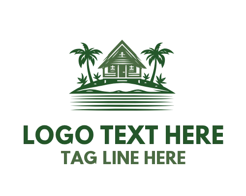  Lake Cabin Hut Logo