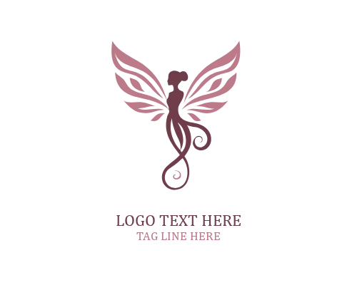 Lake Reflection Fairy Logo