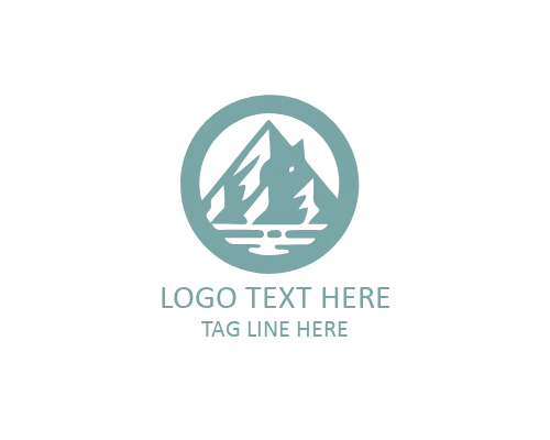  Landscape Flat Stone Logo for Construction and Outdoor Brands