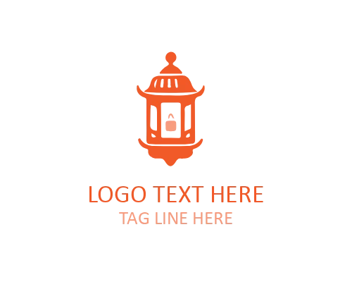 Lantern Line Art Icon