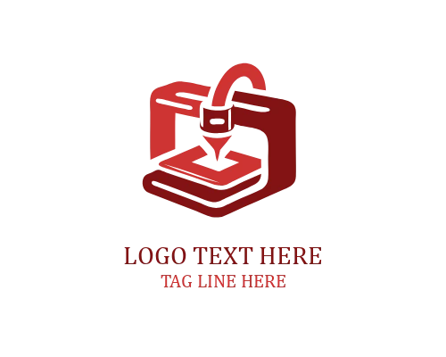 Laser Beam 3D Print Logo