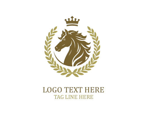 Laurel Crest Horse Crown Logo
