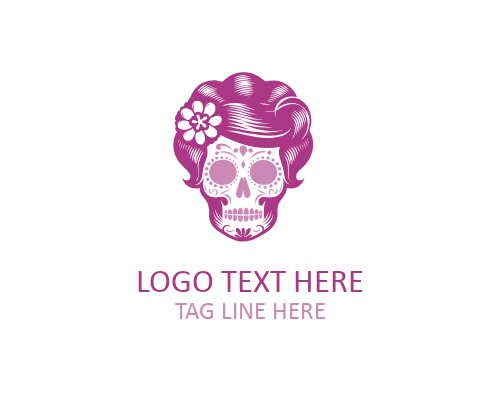 Laurel Sugar Skull Logo