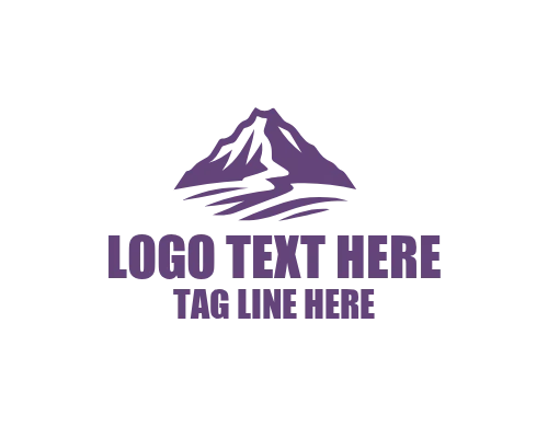 Lava Flow Volcano Logo