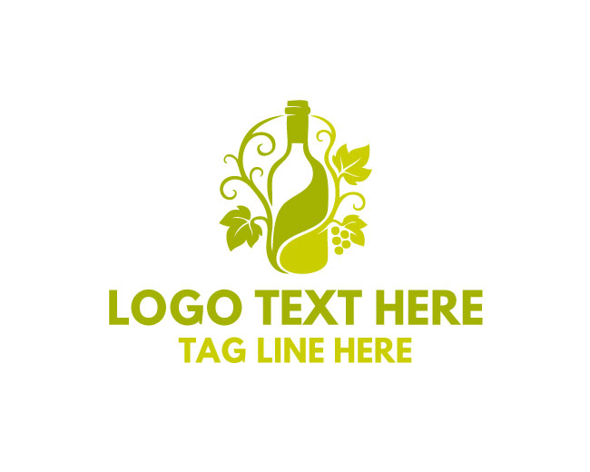 Lavender Wine Bottle Logo
