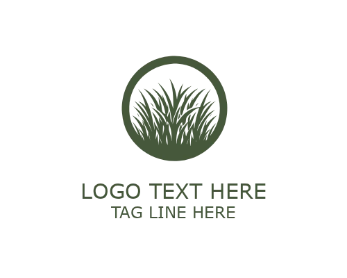 Lawn Care Grass Logo