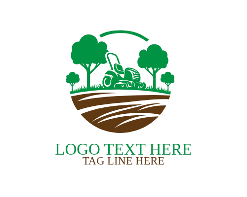 Lawn Mower Business Logo