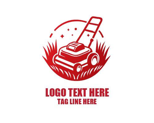 Lawn Mower Business Logo