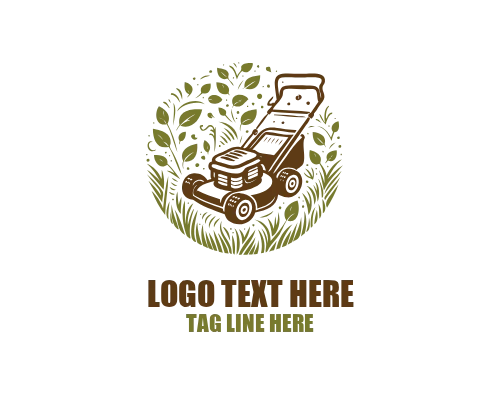 Lawn Mower Clean Logo