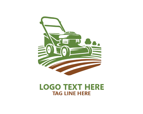 Lawn Mower Outdoor Logo