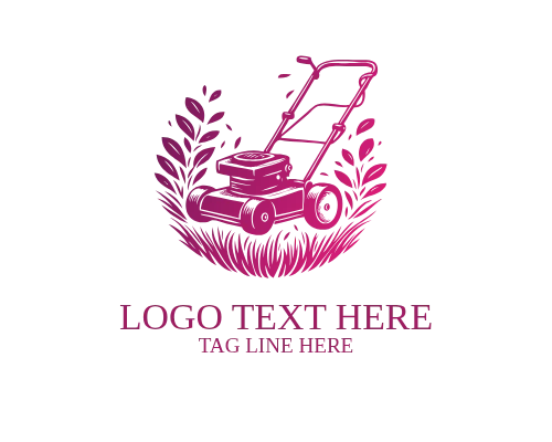 Lawn Mower Yard Care Logo