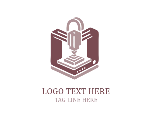 Layered 3D Print Laser Logo
