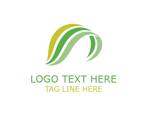 Layered Abstract Ribbon Logo for Professional Branding