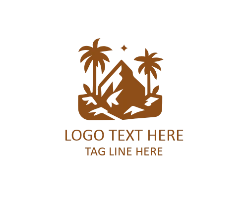 Layered Geometric Flat Stone Logo for Architecture and Design