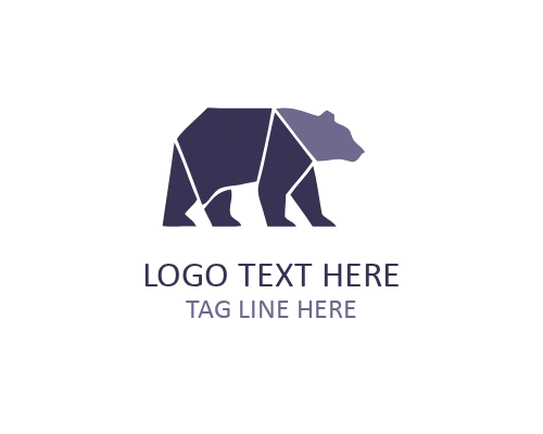 Layered Origami Animal Logo