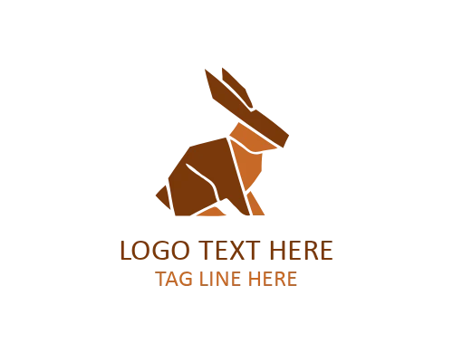 Layered Paper Animal Logo