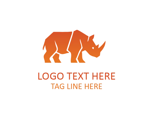 Layered Paper Fold Creature Logo