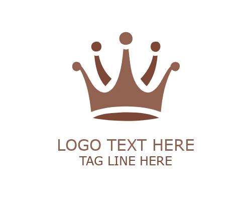 Layered Regal Crown Logo