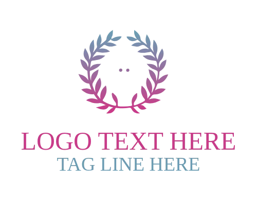 Leaf Botanical Wreath Logo